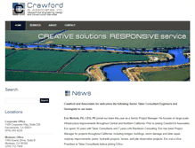 Tablet Screenshot of crawford-inc.com
